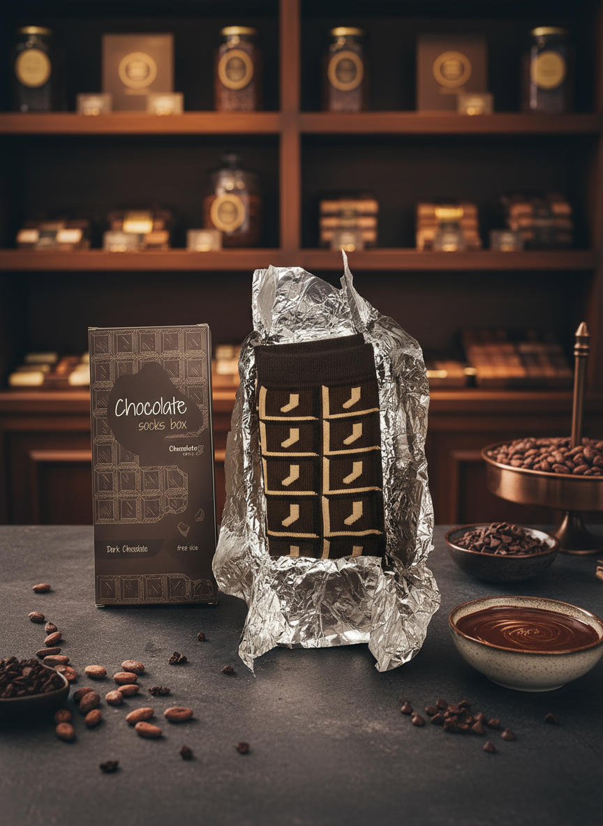 Zocks Choco 🍫 – Calcetines inspirados en tabletas de chocolate