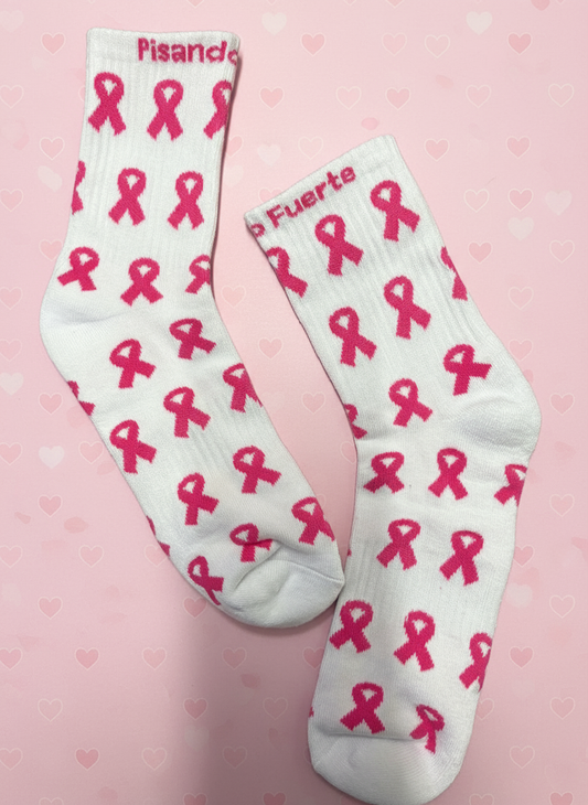 Zocks Cáncer de Mama 🎀 – Pasos con fuerza y actitud positiva